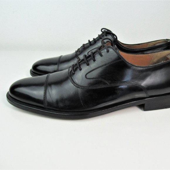 Salvatore Ferragamo Black Dress Shoes Men\'s 10.5 main image 6
